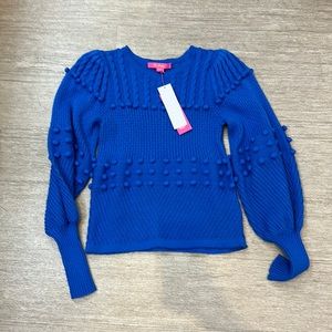 Nwt Lilly Pulitzer kippa sweater in blue flare